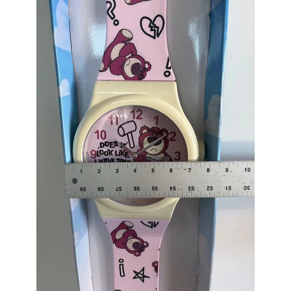 Disney Pixar Toy Story Lotso Bear kidcore room decor Giant Wristwatch Wall Clock